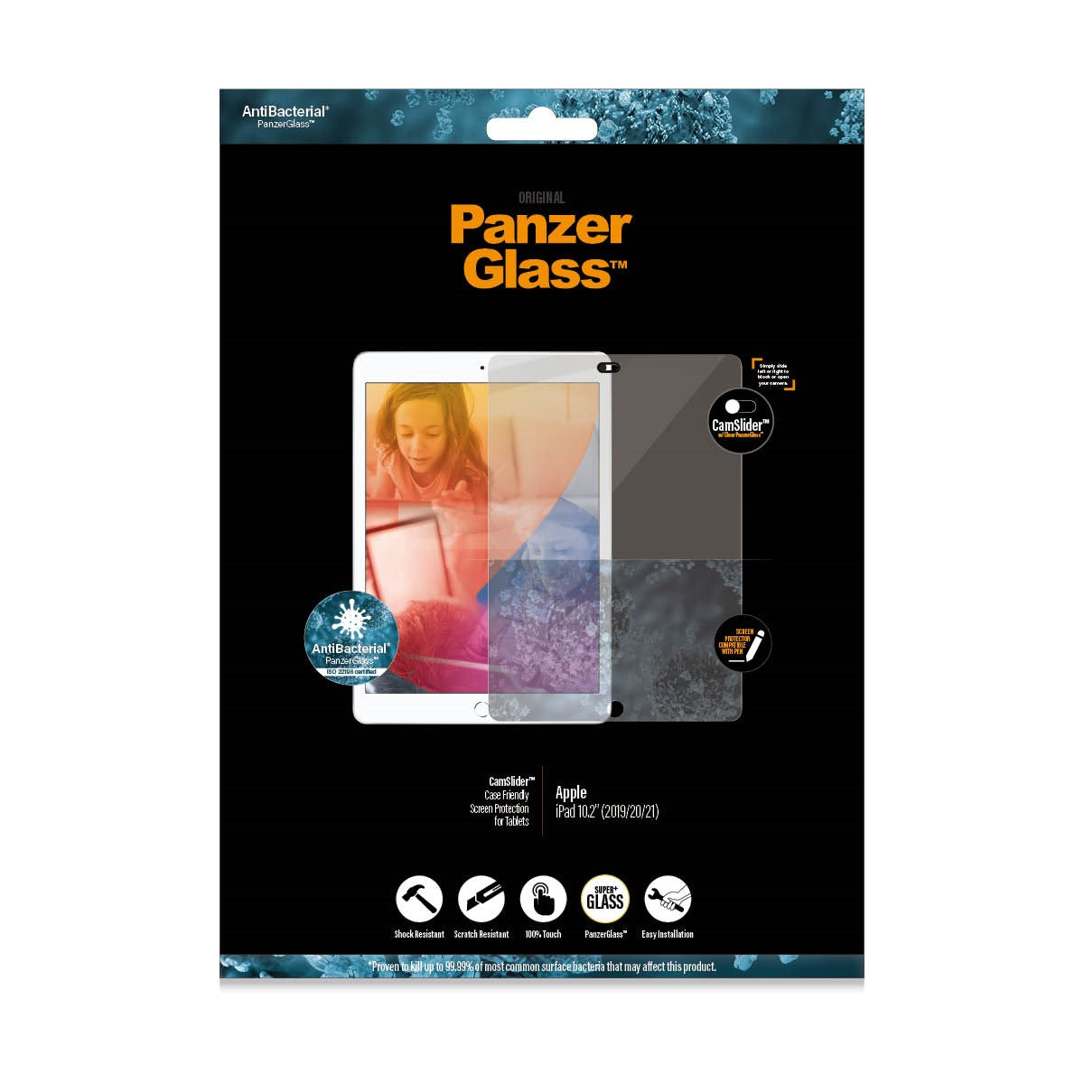 PanzerGlass® CamSlider® Screen Protector iPad 10.2″ (2019-2021)